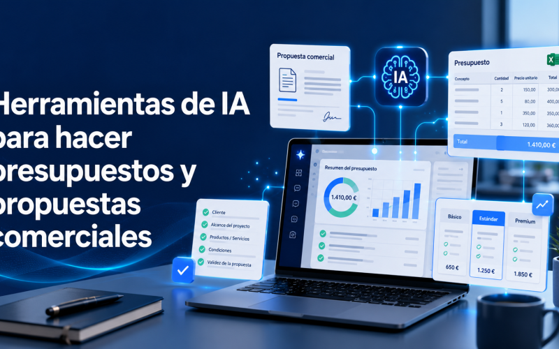 Herramientas de IA para hacer presupuestos y propuestas comerciales