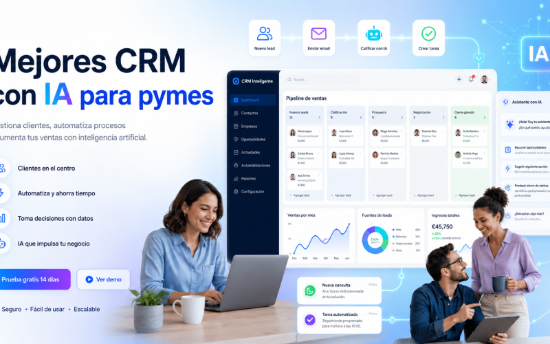 Mejores CRM con IA para pymes