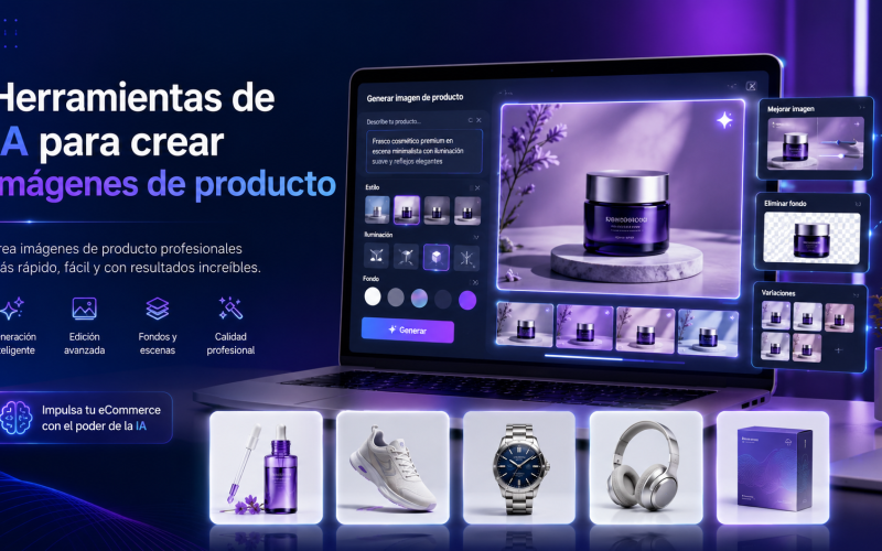 Herramientas de IA para crear imágenes de producto