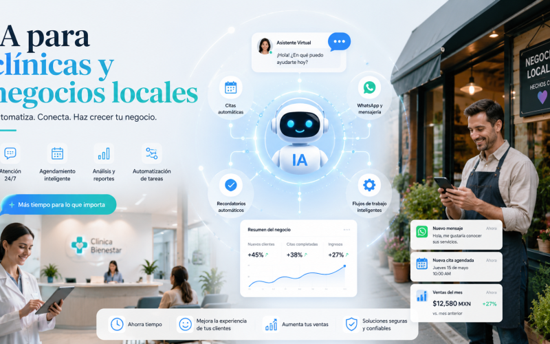  IA para clínicas y negocios locales