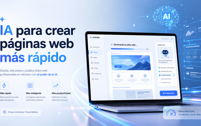 IA para crear páginas web más rápido